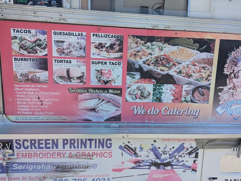 La Kora Taco Truck Menu image 3